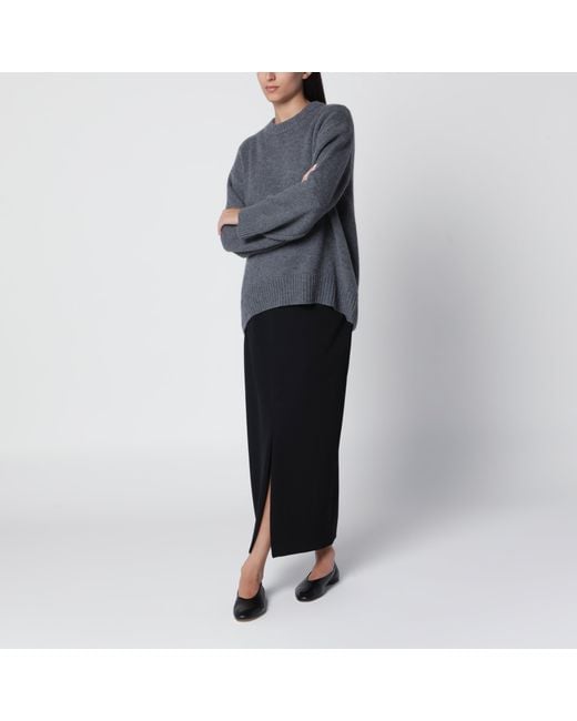 Lisa Yang Gray Noor Crewneck Sweater