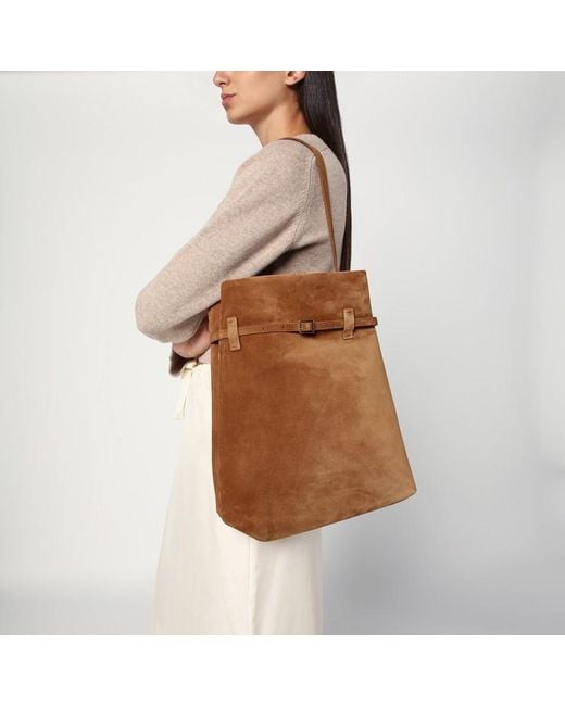 Sac Fourre-Tout En Daim Camel Tote Du Jour MANU Atelier en coloris Brown