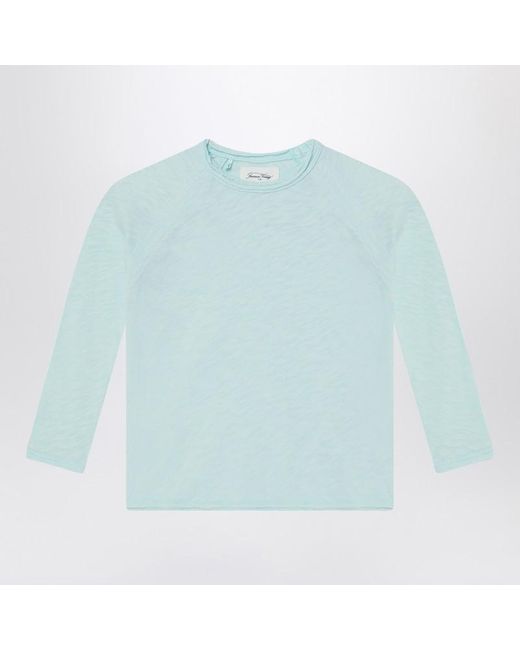 American Vintage Blue Eisfarbenes T-Shirt Sonoma