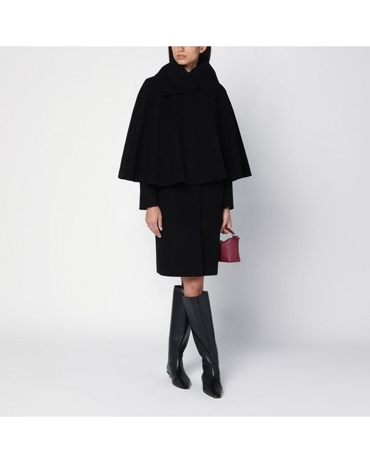 Manteau cape noir sale