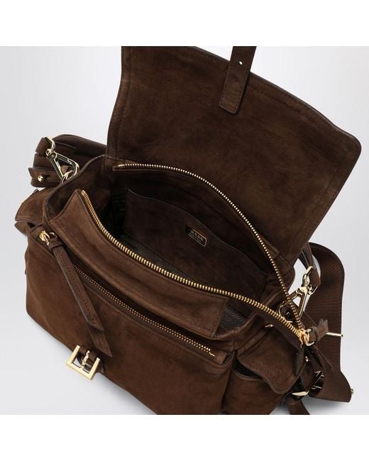 Borsa a spalla explore medium di Prada in Brown