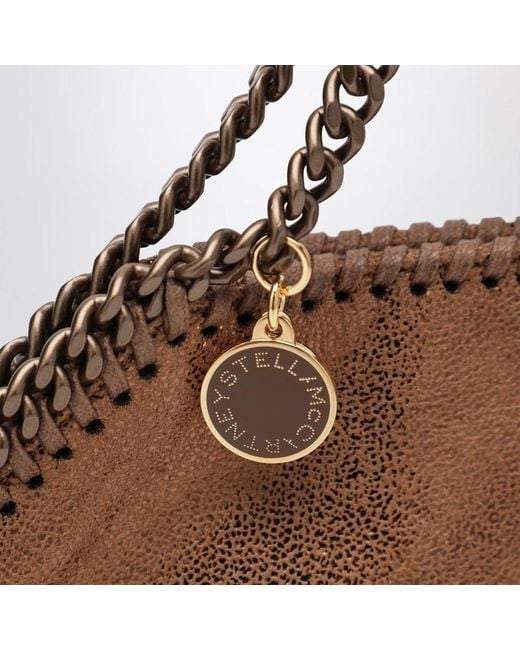 Borsa tote micro falabella color bronzo di Stella McCartney in Brown