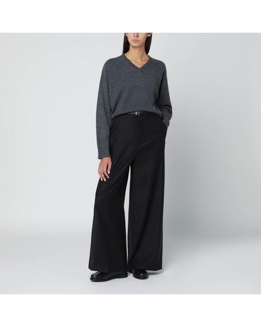 Loulou de Saison Gray Anthrazitgrauer Kaschmirpullover