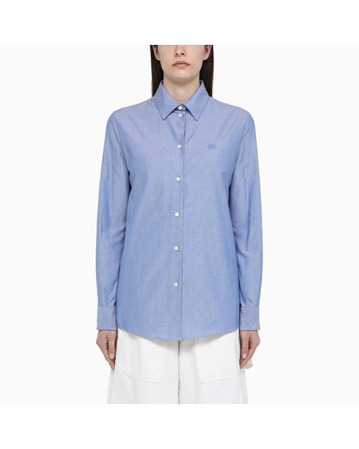 Etro Blue Light Oxford Shirt