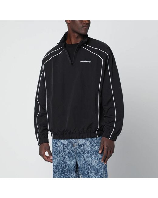 AWAKE NY Black Jacket With Zip Collar for men