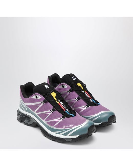 Salomon Purple Xt-6 Gore-Tex Concord Grape/Stormy Weather Sneakers for men
