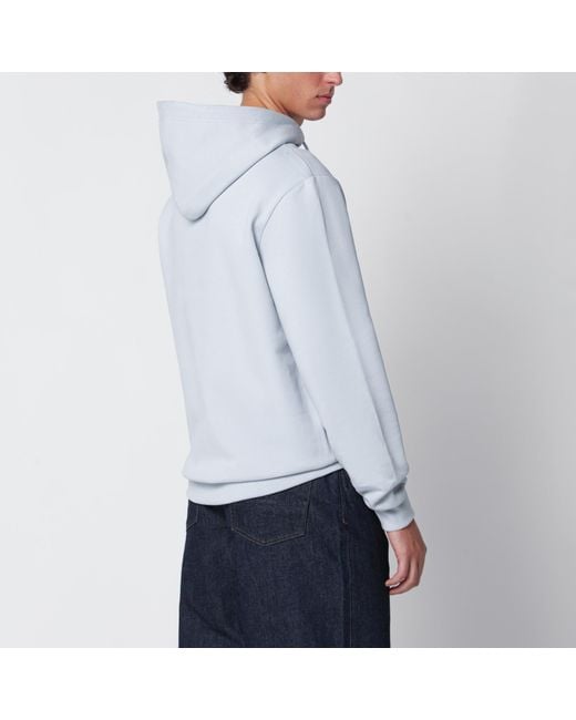 A.P.C. Gray Cotton Hoodie for men