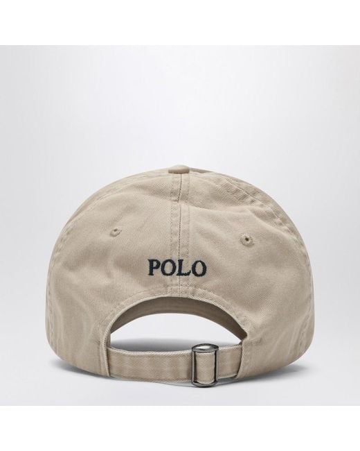 Polo Ralph Lauren Natural Baseball Cap With Logo for men