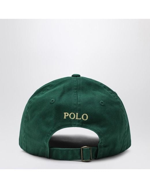 Polo Ralph Lauren Green Forest Baseball Cap With Logo for men