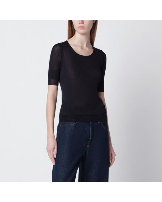 Lemaire Black Midnight Trompe-L'Oeil Top