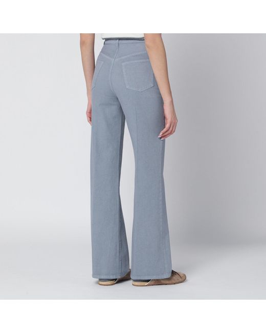 A.P.C. Bluegrey Cotton Trousers