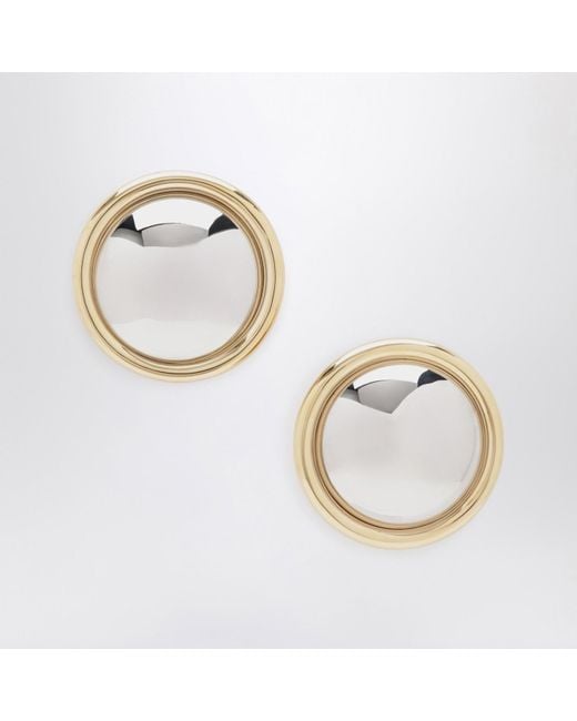 Jacquemus Metallic Drop Earrings Round