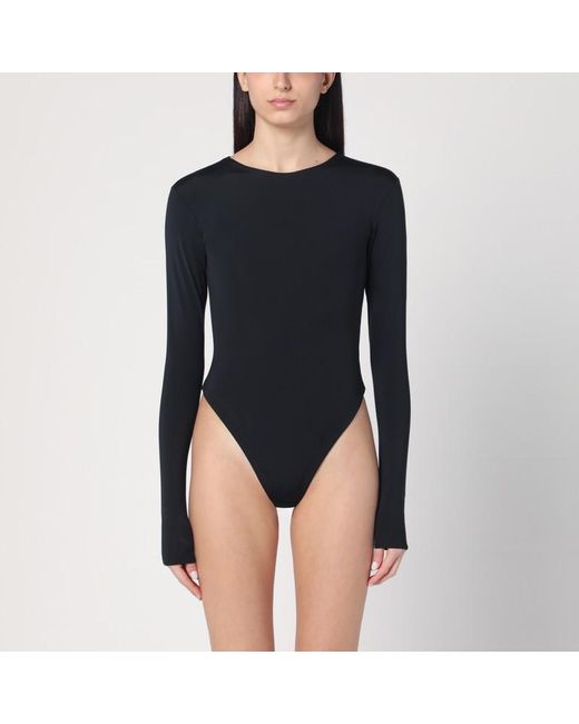 Entire studios Black Nylon-blend Bodysuit