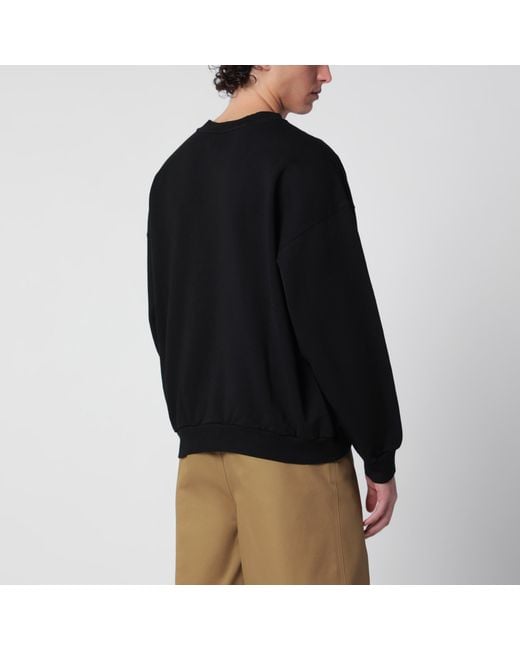 Balenciaga Black Sweatshirt With Logo Print for men