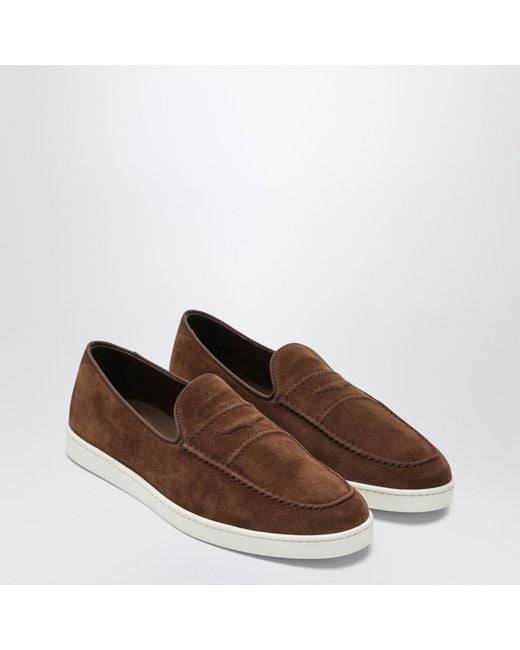 Church's Brown Suede Peebles Loafers for men