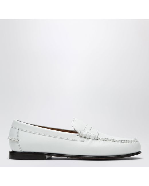 Sebago White Danielle Leather Loafers