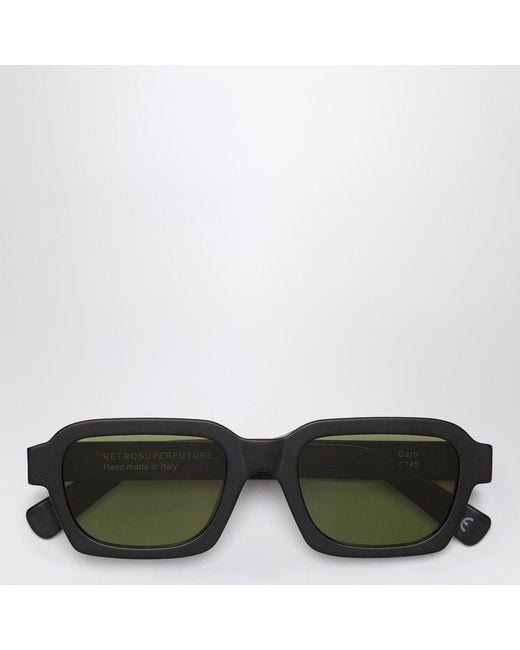 Retrosuperfuture Green Caro Sunglasses for men