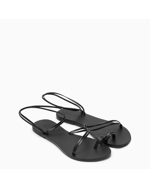 Manebí Black Francesca Leather Sandal