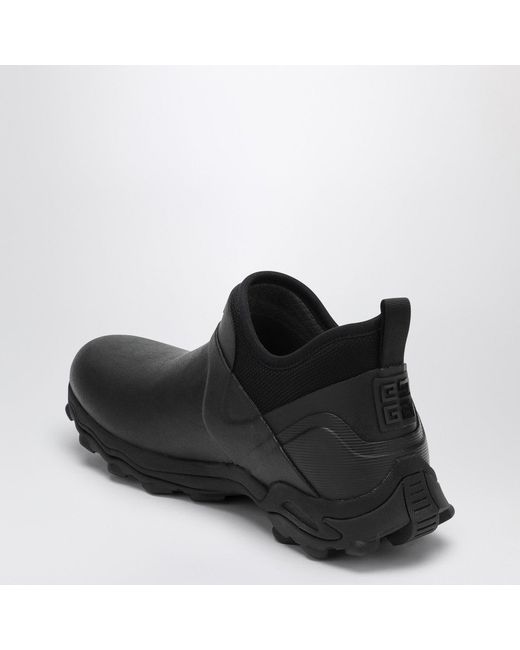 Givenchy Black Bogs Rubber Chelsea Boots for men