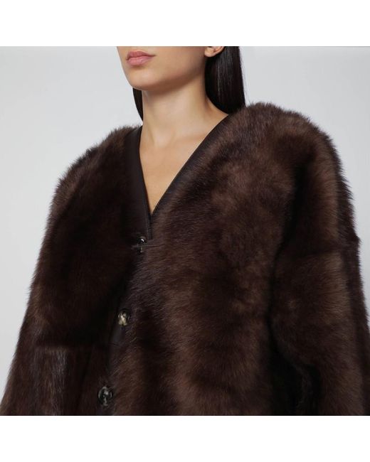 Cardigan En Shearling Loewe en coloris Black
