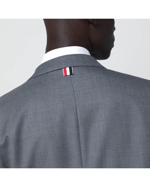 Thom Browne Gray Singlebreasted Wool Jacket for men