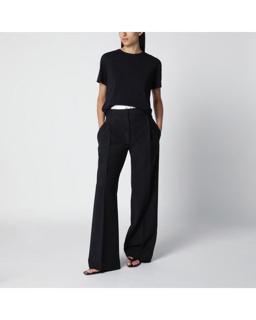 Rohe Black Trousers With Boxer Detail