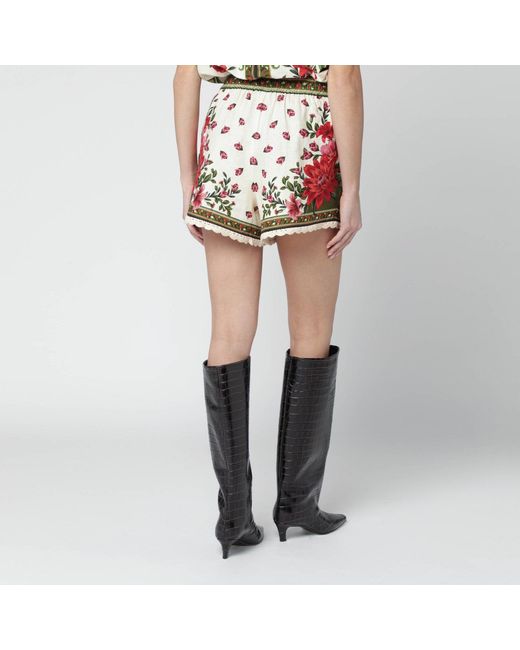 Farm Rio Multicolor Floral Linenblend Shorts
