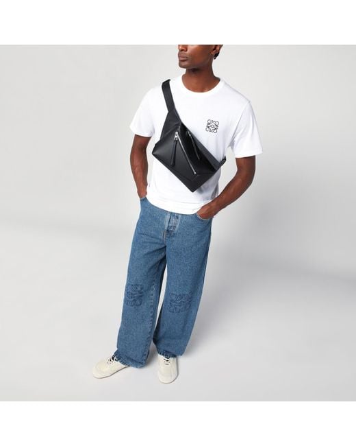Loewe Black Puzzle Small Waist Bag for men