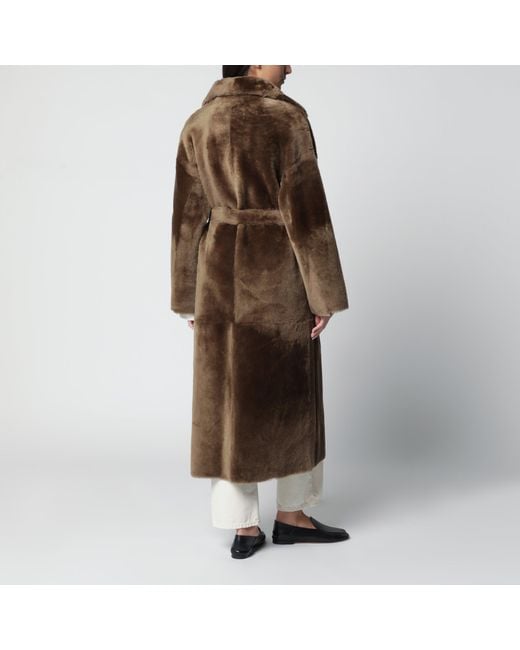 Arma Brown Rein Reversible Leather Coat