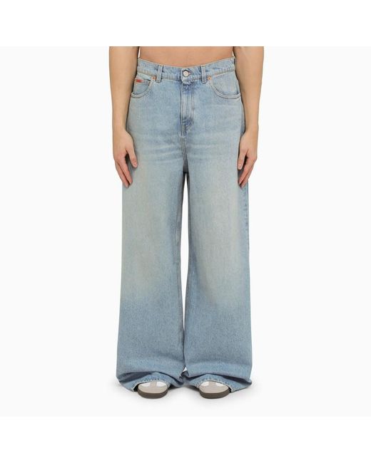 Jeans ampio in denim di Martine Rose in Blue da Uomo