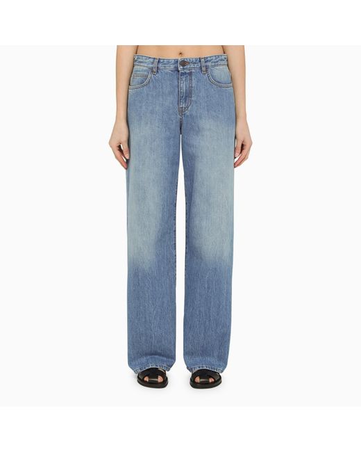 The Row Blue Washed Denim Jeans