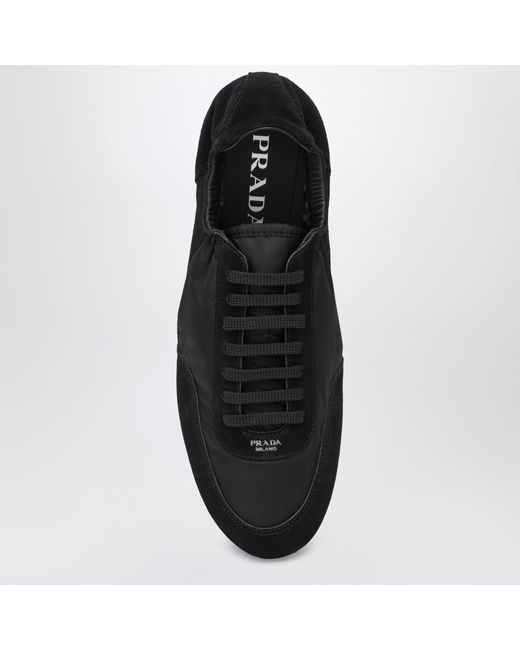 Baskets Collapse En Re-Nylon Et Daim Prada pour homme en coloris Black