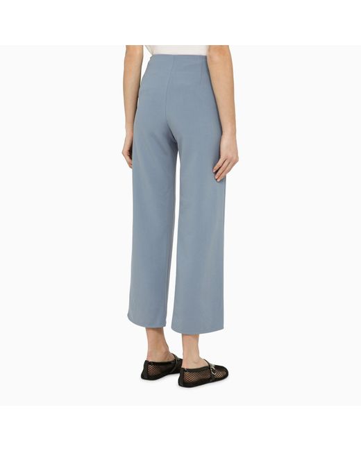 By Malene Birger Blue Normann Trousers With Slits