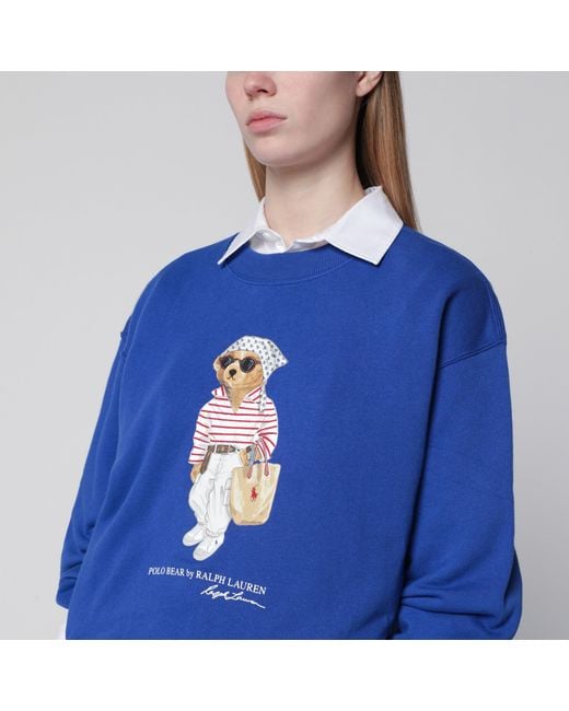 Polo Ralph Lauren Blue Light Polo Bear Sweatshirt