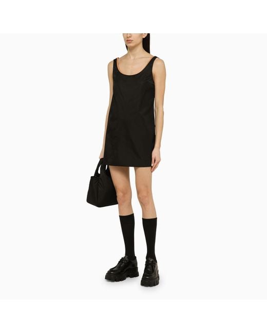 Prada Black Re-nylon Short Dress