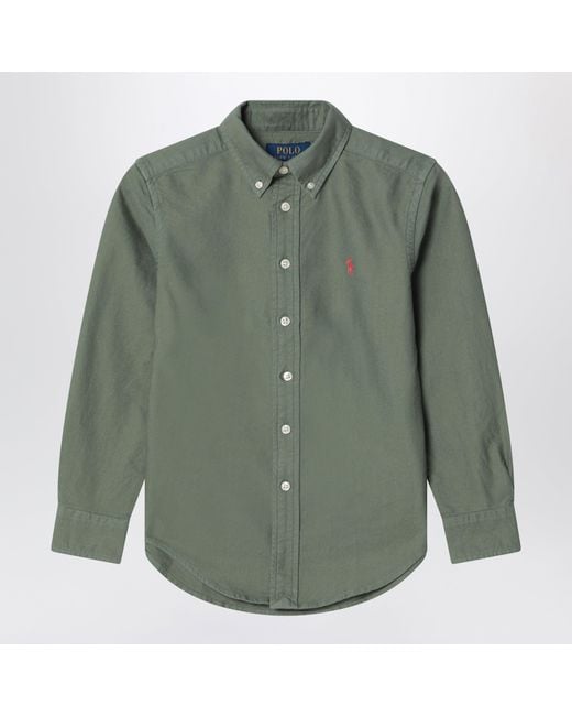 Polo Ralph Lauren Green Cargo Classic-Fit Oxford Shirt
