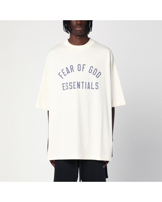 Fear Of God White T-shirt With Logo for men