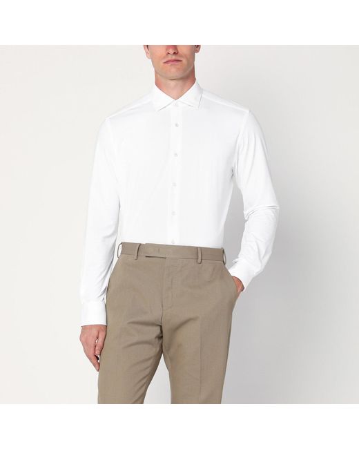 Xacus White Active Twill Shirt for men