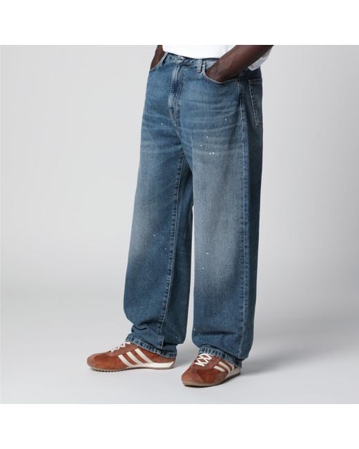 Carhartt Blue Landon Pant/Destroy Wash Splatter for men