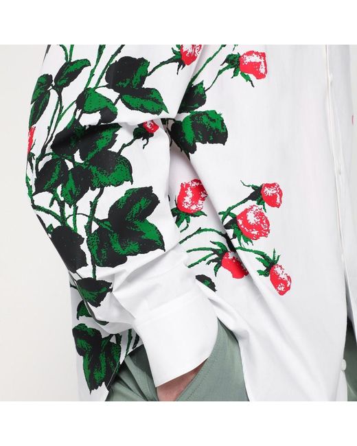 Loewe Weißes Hemd Mit Blumenmuster in White für Herren