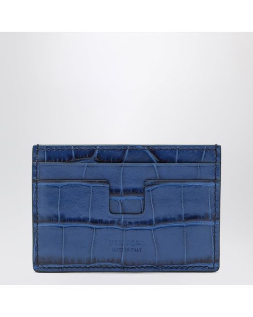 Tom Ford Blue Card Holder for men