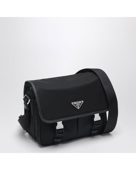Borsa A Spalla Nera di Prada in Black da Uomo