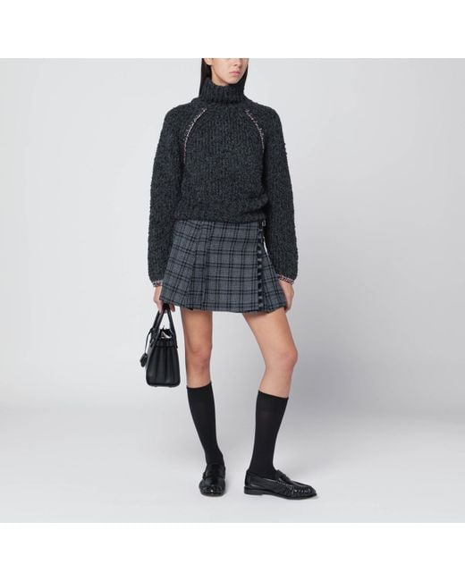DURAZZI MILANO Black Turtleneck Sweater