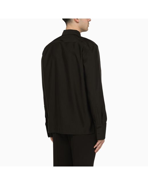 Saint Laurent Black Wool-blend Shirt for men