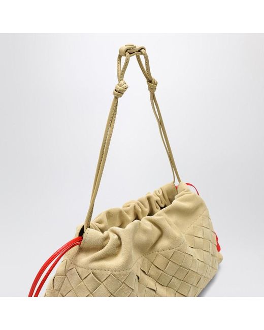 Bottega Veneta Multicolor Tapioca Nacht Staubbeutel Aus Gewebtem Wildleder