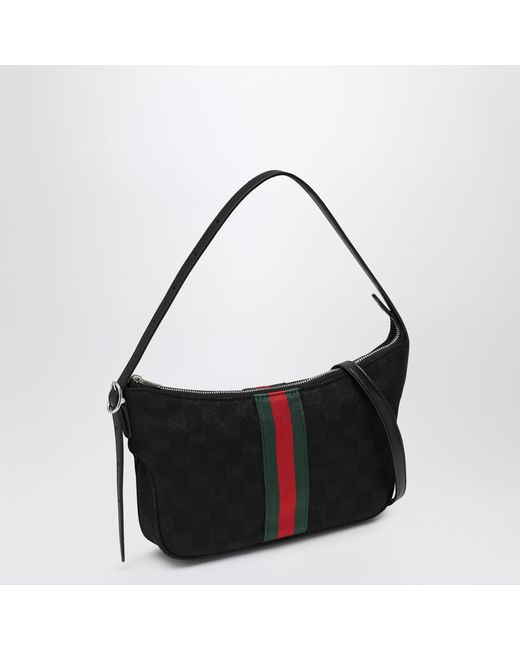 Gucci Black Small Lunetta Gg Fabric Bag for men