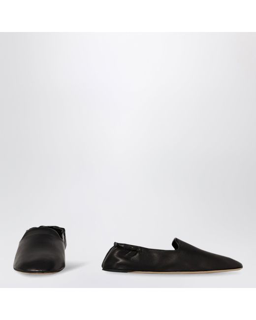 The Row Black Casa Slipper