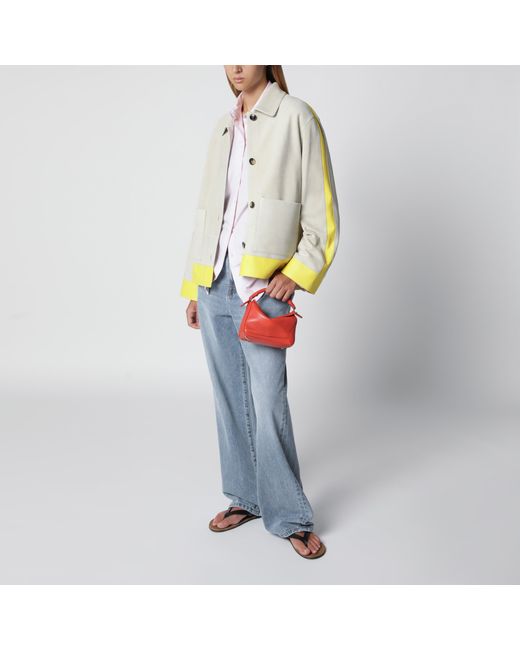Loewe Red Puzzle Featherlight Medium Bag