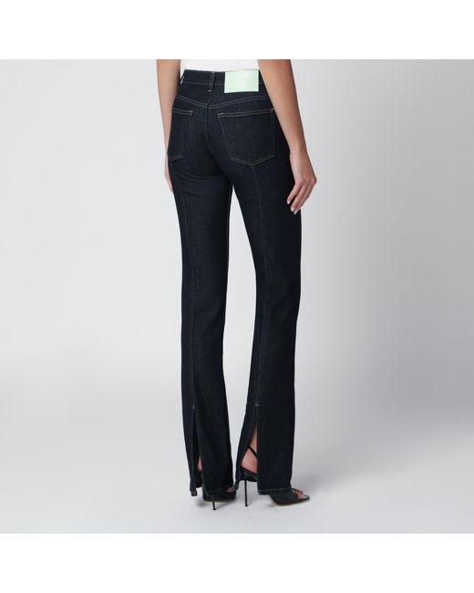 Haikure Blue Dark Jeans With Slits
