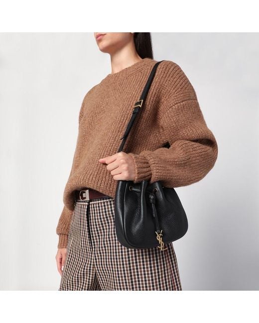Saint Laurent Black Hobo Bag Paris Vii Schwarze Mini